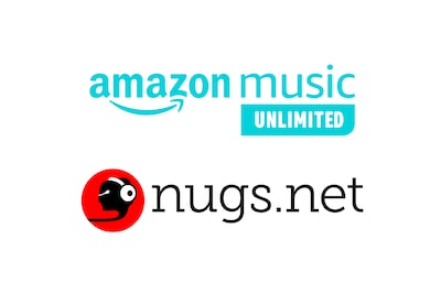 Logo Amazon Music Unlimited, nugs.net và 360 Reality Audio Live